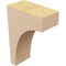 Ekena Millwork 2"W x 4"D x 6"H Classic Huntington Rough Cedar Woodgrain TimberThane Corbel, Primed Tan CORUR02X04X06HUNRCPR - alternate 6